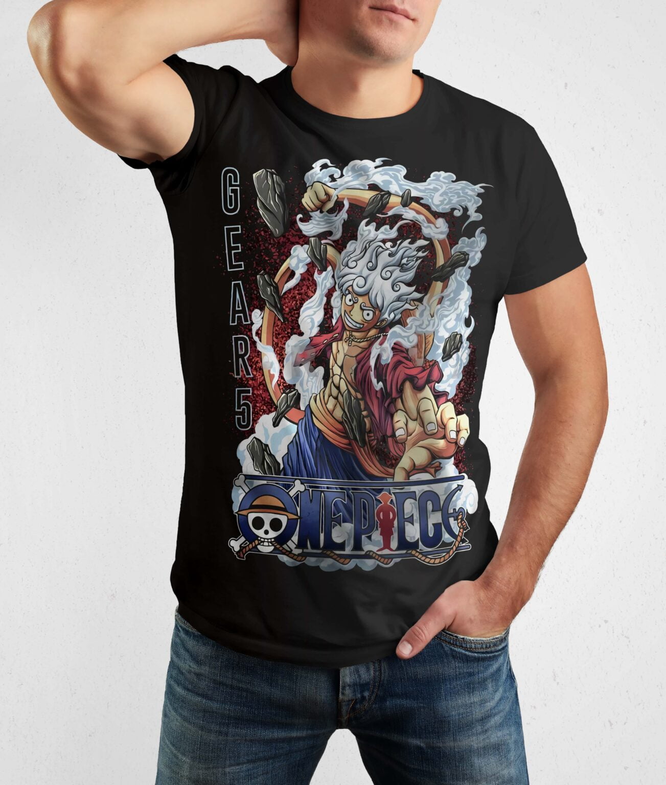 Luffy Gear 5 White Form T-Shirt One For All